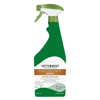 Vets Best Flea Tick and Mite Away Spray 500ml