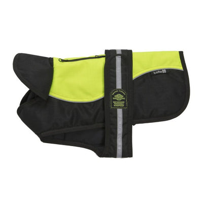 Animate Reflective Hi Viz Black Padded Underbelly Harness Coat 36cm