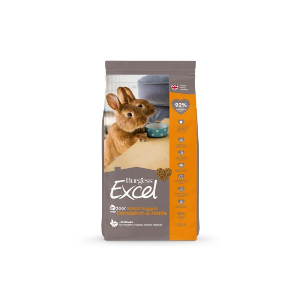 Burgess Excel Indoor Rabbit Nuggets 1.5kg