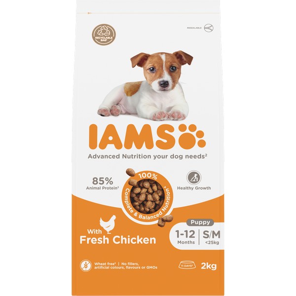 Iams Advanced Nutrition Puppy Small and Medium Breed - Chicken 2kg