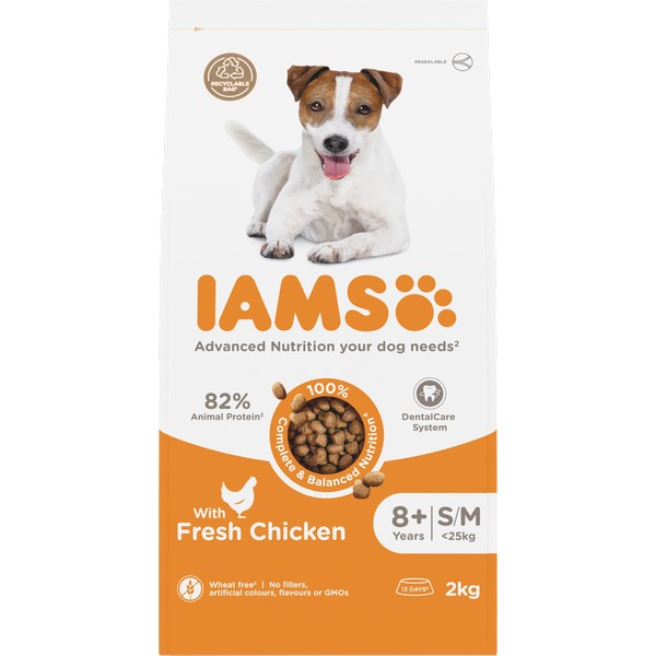 Iams Advanced Nutrition Senior 8+ Small and Medium Breed - Chicken 2kg