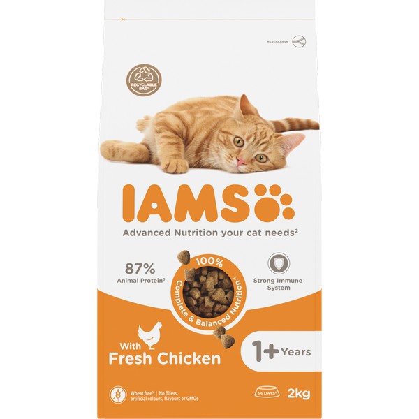 Iams Adult Cat Food Chicken 2kg