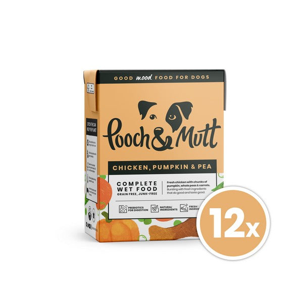 Pooch & Mutt Chicken Pumpkin 375g Tetra Pack