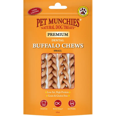 Pet Munchies Small Buffalo Dental Chews 55g (4pack)