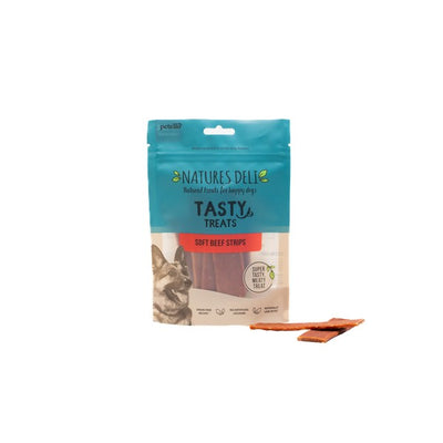 Natures Deli Soft Beef Strips 100g