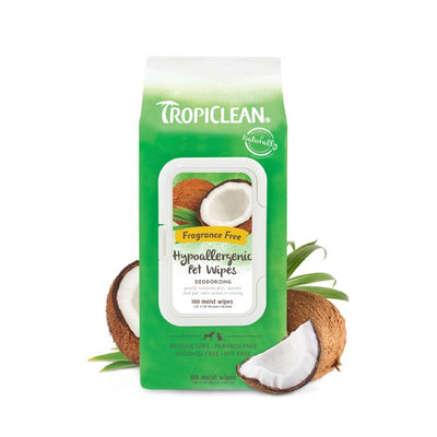 TropiClean Tropiclean Hypoallergenic Wipes 100s