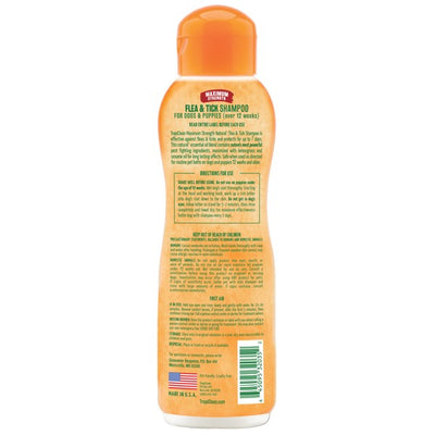 TropiClean Natural Flea and Tick Shampoo Maximum Strength 355ml