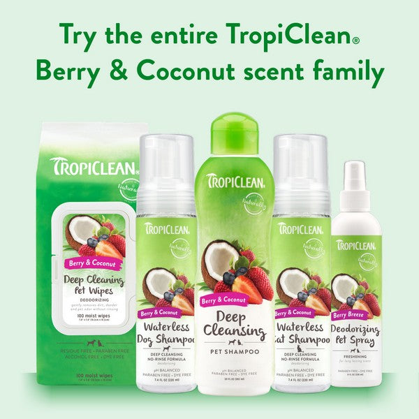 TropiClean Berry and Coconut Shampoo Deep Cleaning 3.78l