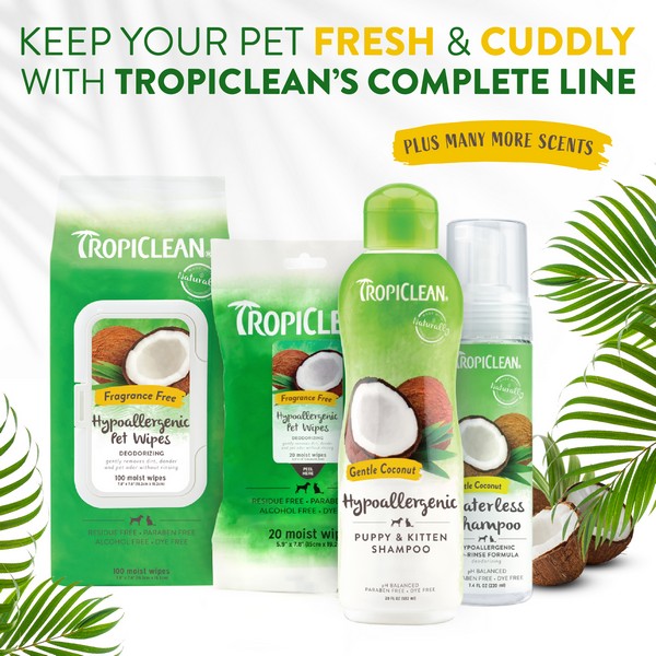 TropiClean Gentle Coconut Puppy Shampoo Hypoallergenic 3.78l