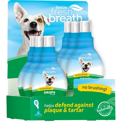 TropiClean Fresh Breath Drops Display x 6