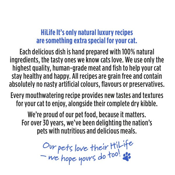 HiLife Its Only Natural Luxury Tuna Loin Wet Cat Food Can 70g