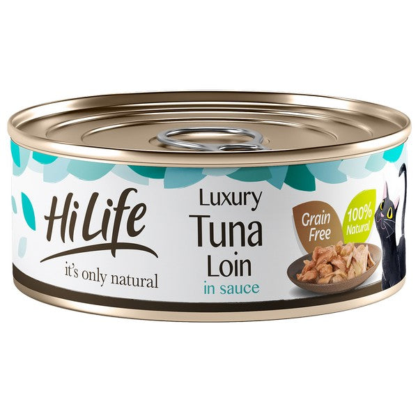 HiLife Its Only Natural Luxury Tuna Loin Wet Cat Food Can 70g