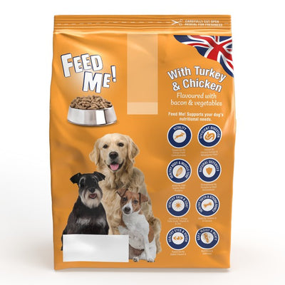 HiLife Feed Me! Complete Nutrition With Turkey/ Chicken/Bacon 2kg