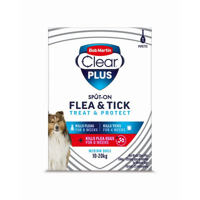 BM Clear PLUS 134mg / 120.6mg Spot On Solution for Medium Dogs 1T