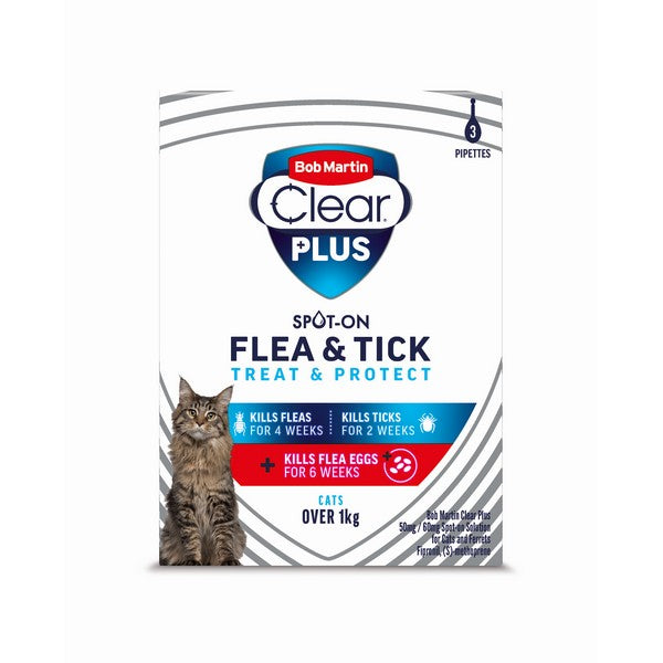 BM Clear PLUS 50mg / 60mg Spot On Solution for Cats & Ferrets 3T