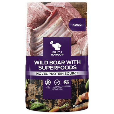 Billy and Margot Wild Boar Chicken Superfood Pouch Wet 150g