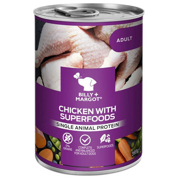 Billy and Margot Chicken Superfood Can Wet 395g