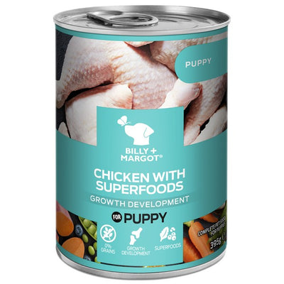 Billy and Margot Puppy Superfood Can Wet 395g