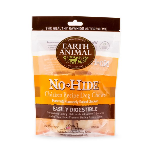 Earth Animal No Hide Chicken Small Chews 2pk 68g