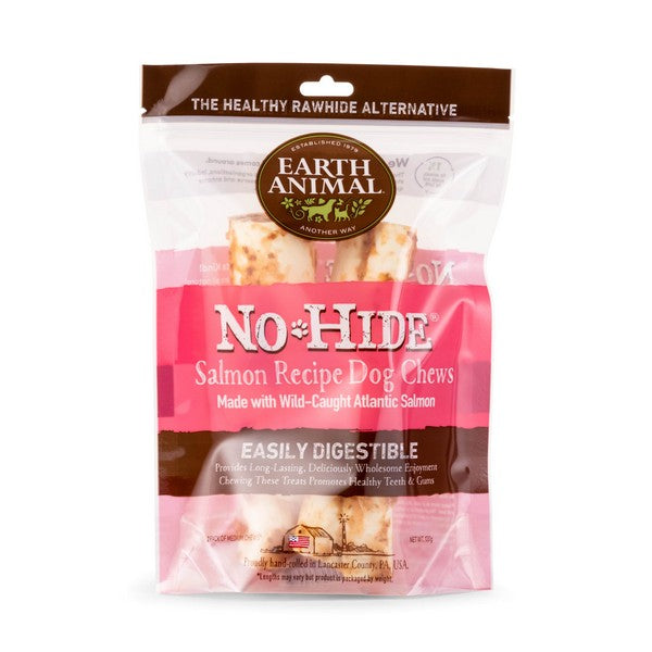 Earth Animal No Hide Salmon Medium Chews 2pk 120g