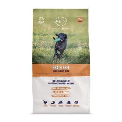 Alpha Grain Free Working Dog Chicken 15kg