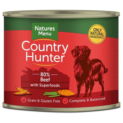 Natures Menu CH Country Hunter Dog Grass Fed Beef 600g