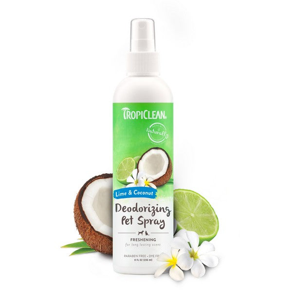 TropiClean Lime and Coconut Deodorising Spray 236ml