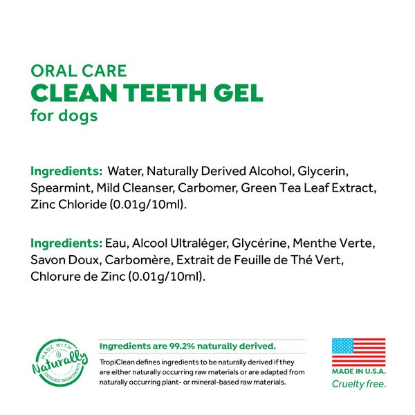 TropiClean Clean Teeth Oral Care Gel (59ml)