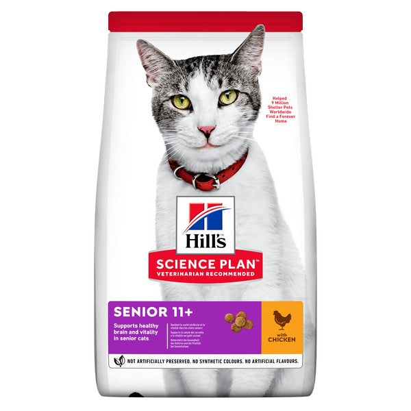 Hills Science Plan Cat Senior 11+ Dry Chicken 1.5kg