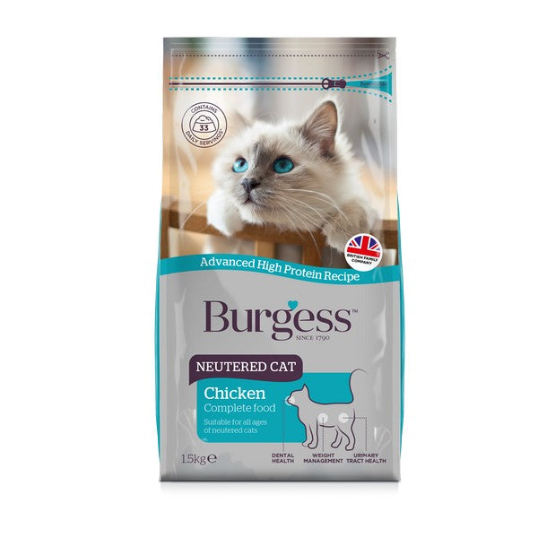 Burgess Neutered Cat 1.5kg