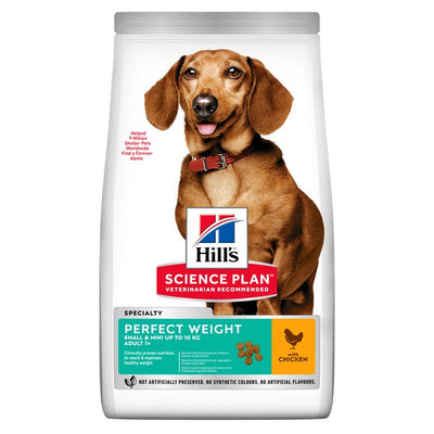 Hills Science Plan Adult Dog Perfect Weight Sm/Mini Dry Chicken 1.5kg