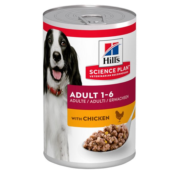 Hills Science Plan Adult Dog Food with Chicken Can 370g