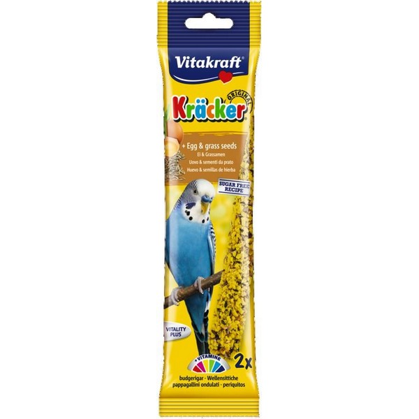 Vitakraft Budgie Kracker Egg - Grass Seeds