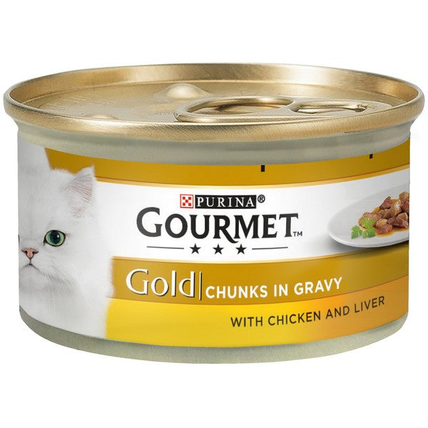 Gourmet Gold Chicken and Liver In Gravy 85g