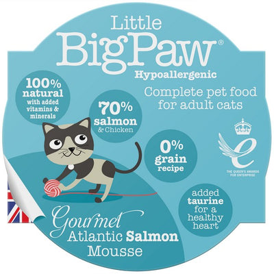 Little Big Paw Gourmet Cat Tender Salmon Mousse 85g