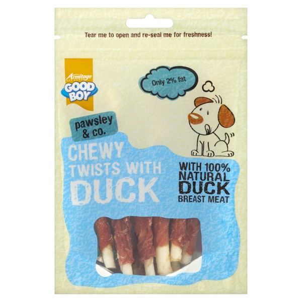 Good Boy Pawsley & Co Chewy Twists with Duck 90g