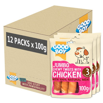 Good Boy Pawsley & Co Jumbo Chewy Twists with Chicken 100g