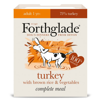 Forthglade Comp Meal Adult Turkey with Brown Rice Veg 395g