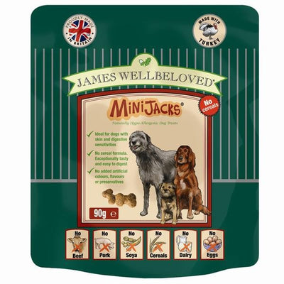 Wellbeloved Minijacks Cereal Free Turkey 90g