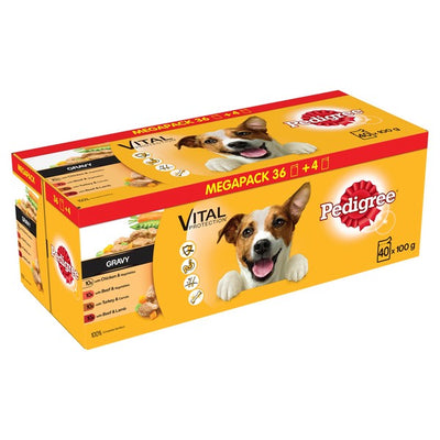 Pedigree Dog Pouches Mixed Gravy 100g 40 for 36