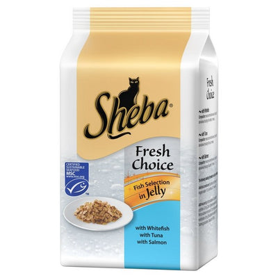 Sheba Fresh and Fine Cat Pouches in Jelly - 6x50g