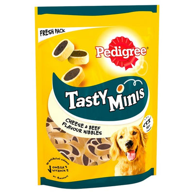 Pedigree Tasty Minis Cheese and Beef 140g