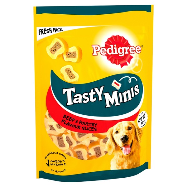 Pedigree Tasty Minis Beef and Poultry 155g