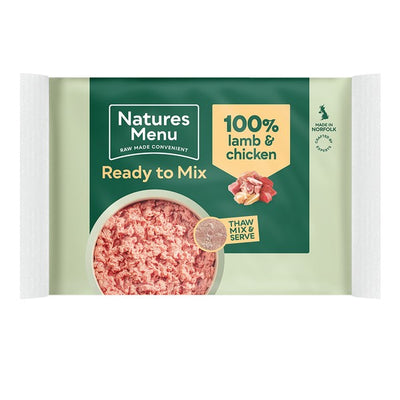 Natures Menu Frozen Lamb and Chicken Mince 400g