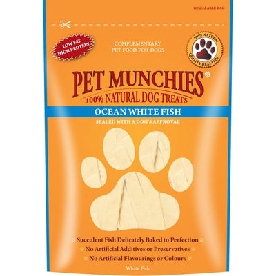 Pet Munchies Ocean White Fish Strips 100g