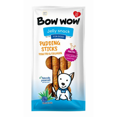 Bow Wow Pudding Stick Poultry and Collagen Chicken Flavour 6x170g