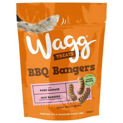 Wagg BBQ Bangers Grain Free Treats 125g