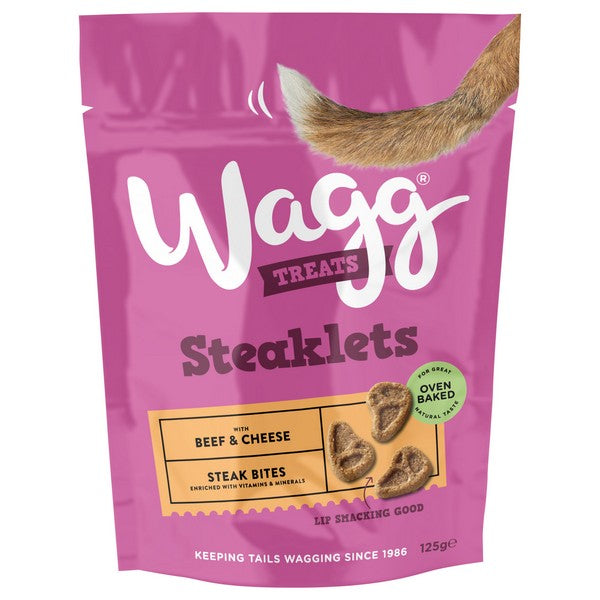 Wagg Grain Free Steaklets Treats 125g