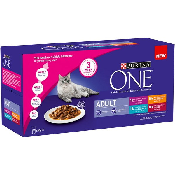 Purina One Adult Pouch Mixed 40 x 85g