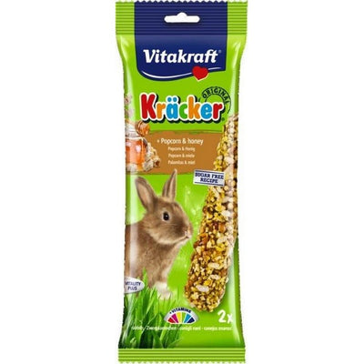 Vitakraft Kracker Rabbit Popcorn Honey (2Pk)